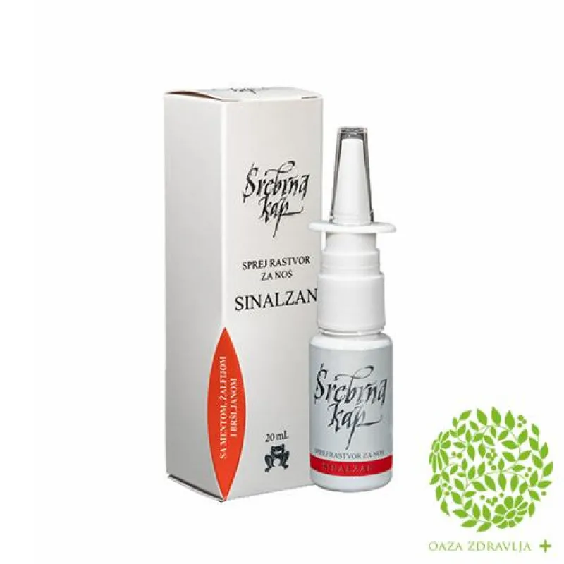 SREBRNA KAP SINALZAN SPREJ ZA NOS 20ML 