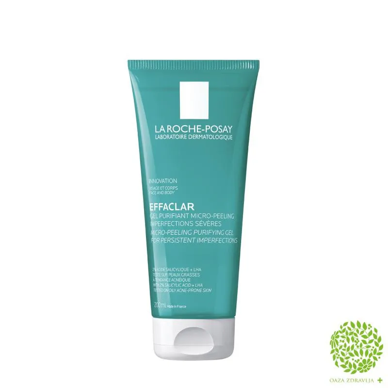 LA ROCHE-POSAY EFFACLAR MIKRO-PILING GEL ZA MASNU KOŽU 200 ML 