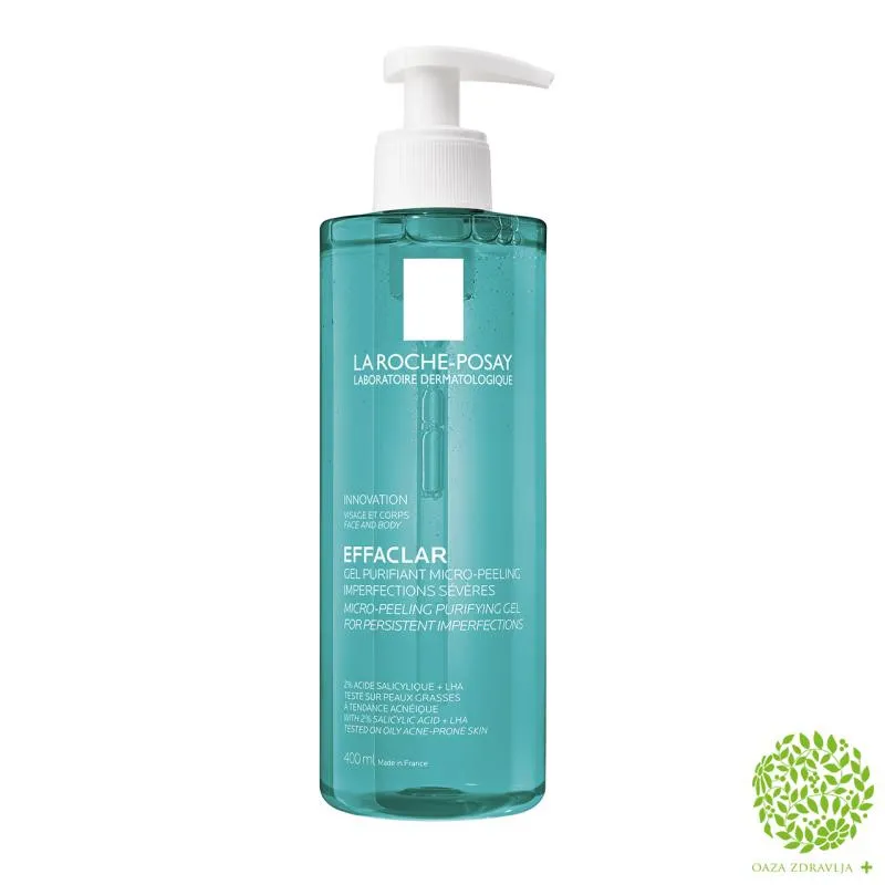 LA ROCHE-POSAY EFFACLAR MIKRO-PILING GEL ZA MASNU KOŽU 400 ML 