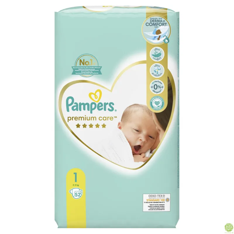 PAMPERS PELENE PREMIUM 1 52 kom.