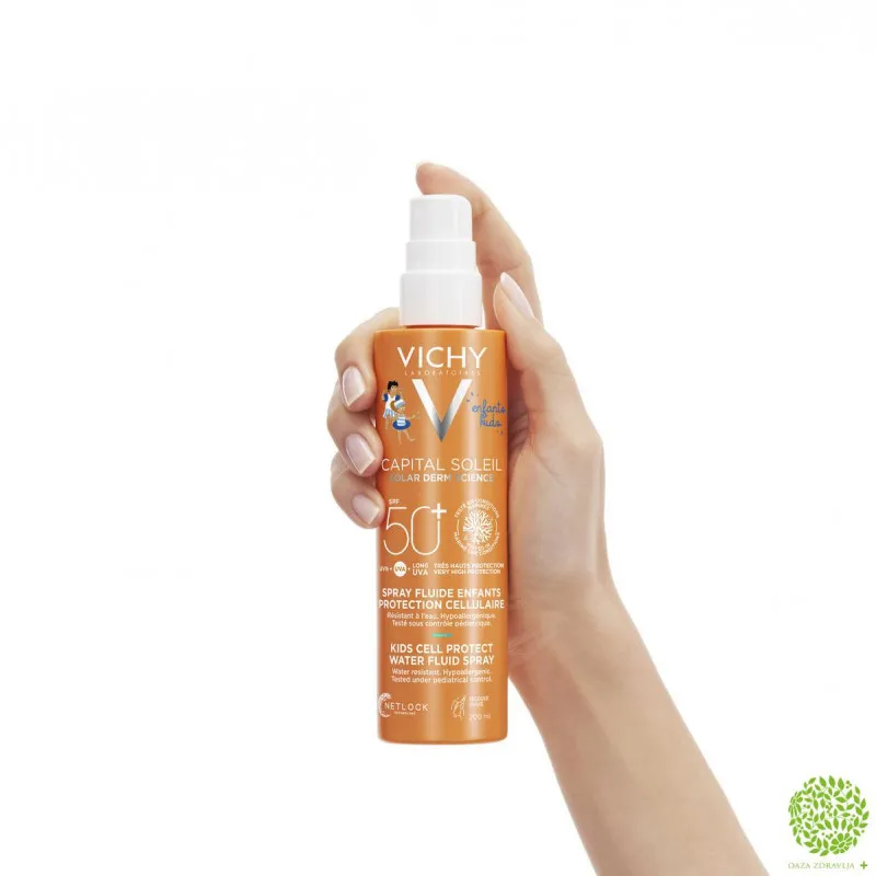 VICHY CAPITAL SOLEIL VODENI FLUID U SPREJU ZA DECU SPF50 200ML