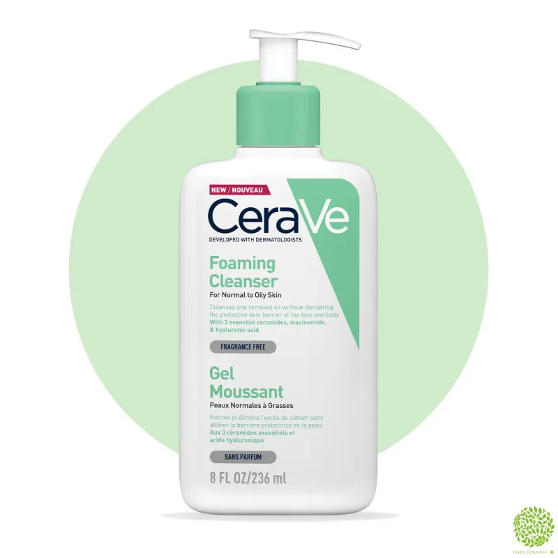 CERAVE PENA ZA ČIŠĆENJE ZA NORMALNU I MASNU KOŽU 236ML 