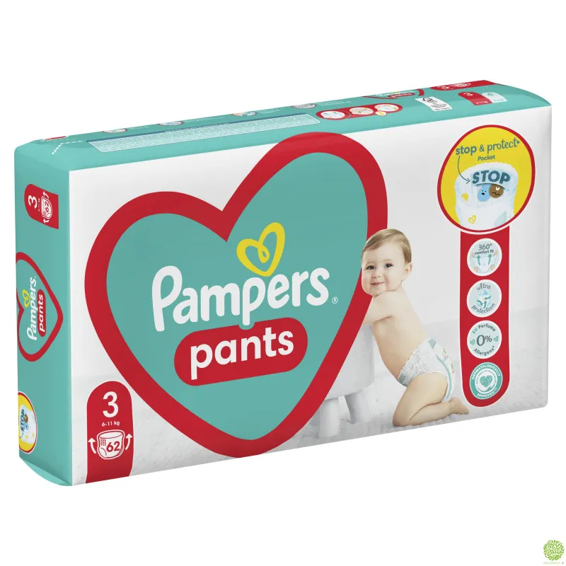 PAMPERS PANTS BR.3 62 kom. 