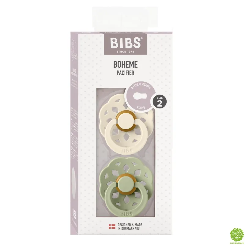 BIBS VARALICA BOHEME IVORY SAGE 6-18M