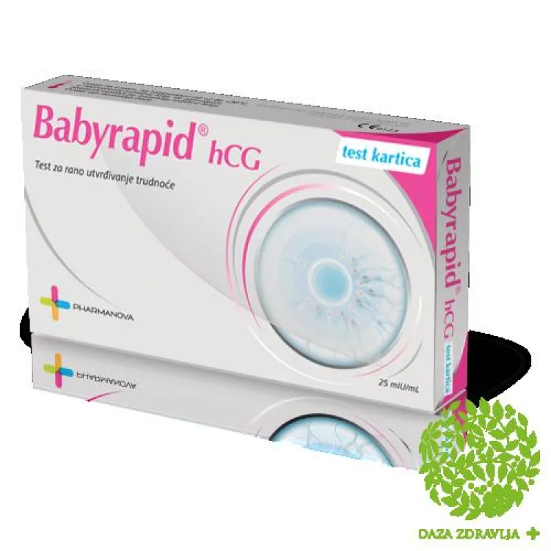 TEST ZA TRUDNOĆU BABYRAPYD - KARTICA 