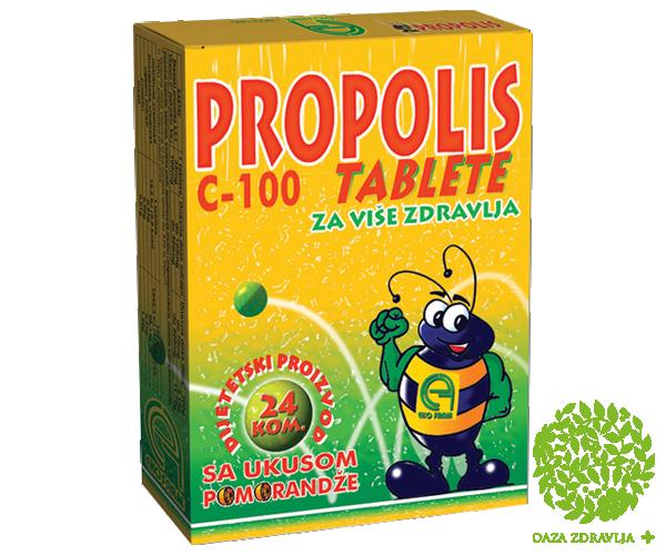 PROPOLIS C -100 BEZ ŠEĆERA 24 patile 