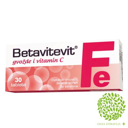 BETAVITEVIT Fe + VITAMIN C 30 tableta 