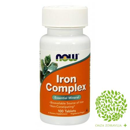 NOW IRON COMPLEX 100 tableta