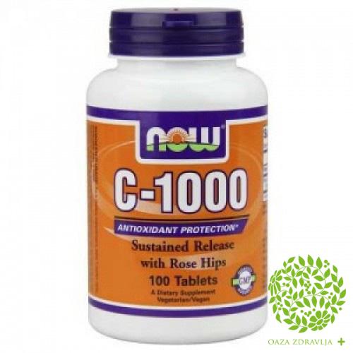 NOW VITAMIN C- 1000 SR 100 tableta 