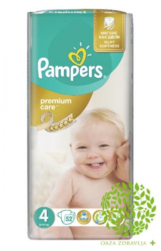 PAMPERS PELENE PREMIUM 4 52 kom.