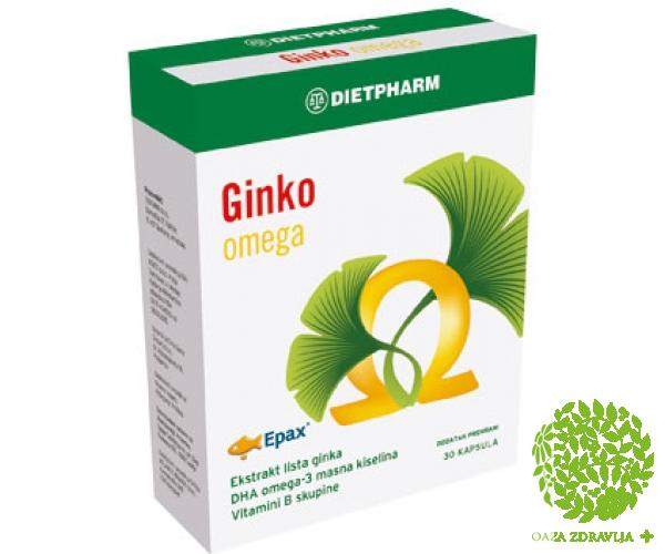 DIETPHARM GINKO OMEGA + B COMPLEX 30 kapsula