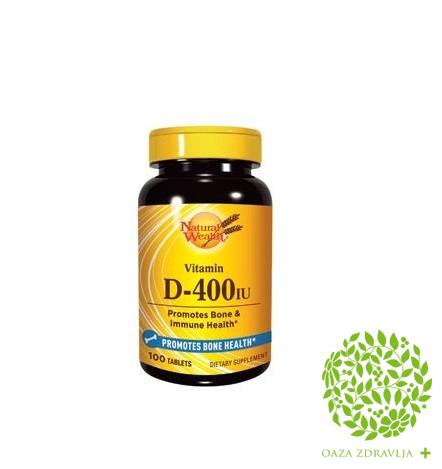 NATURAL WEALTH VITAMIN D 400IJ 100 tableta 