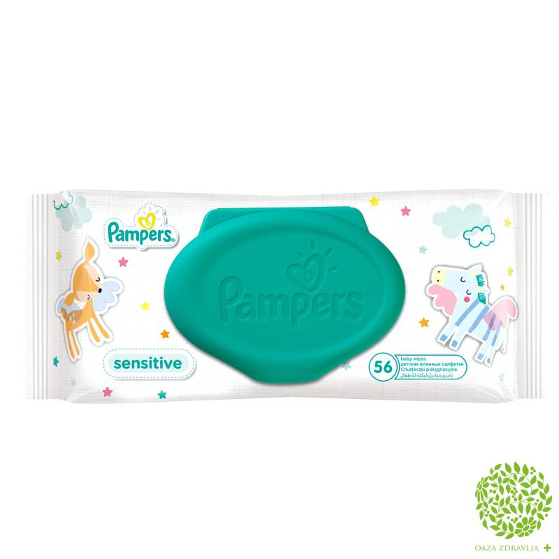 PAMPERS VLAŽNE MARAMICE SENSITIVE 56 kom. 