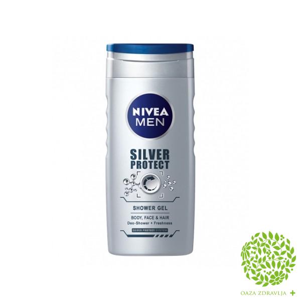 NIVEA MEN GEL ZA TUŠIRANJE SILVER PROTECT 250ml 