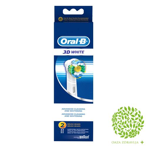 ORAL-B GLAVA ZA ELEKTRIČNU ČETKICU 3D WHITE  EB18 2 kom. 