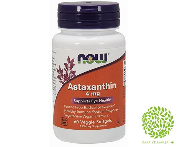 NOW ASTAXANTIN 4mg 60 kapsula