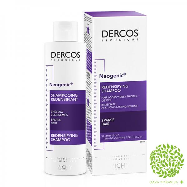 VICHY DERCOS NEOGENIC ŠAMPON ZA GUŠĆU KOSU 200 ML 