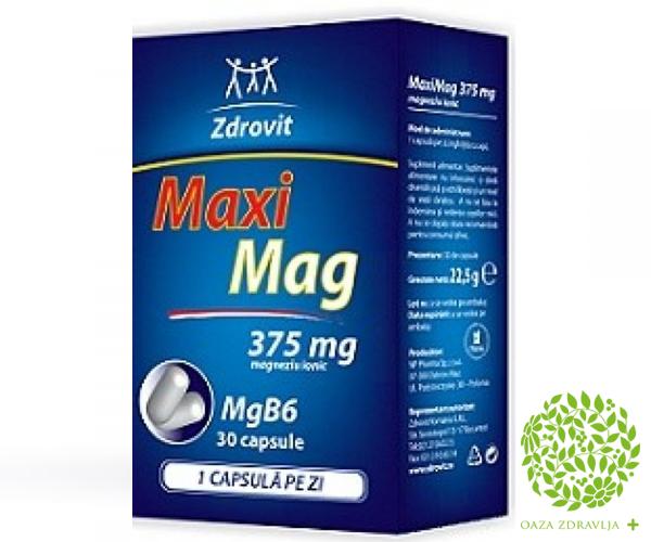 Maxi Mag Kapsule 30x375mg Oaza Zdravlja
