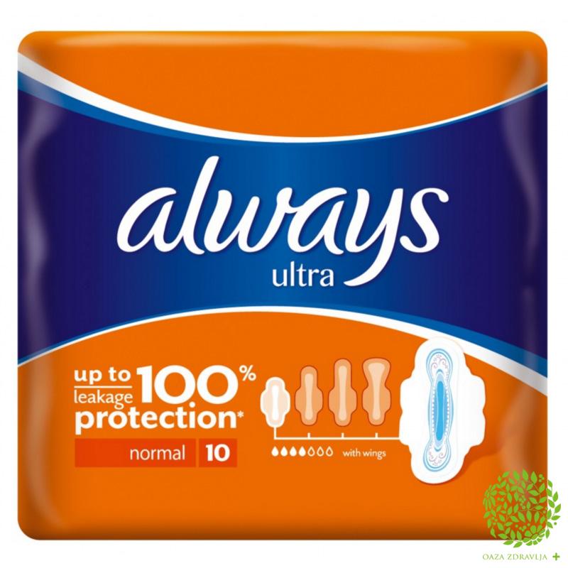 Ulosci Always Ultra Normal 10 Kom Oaza Zdravlja