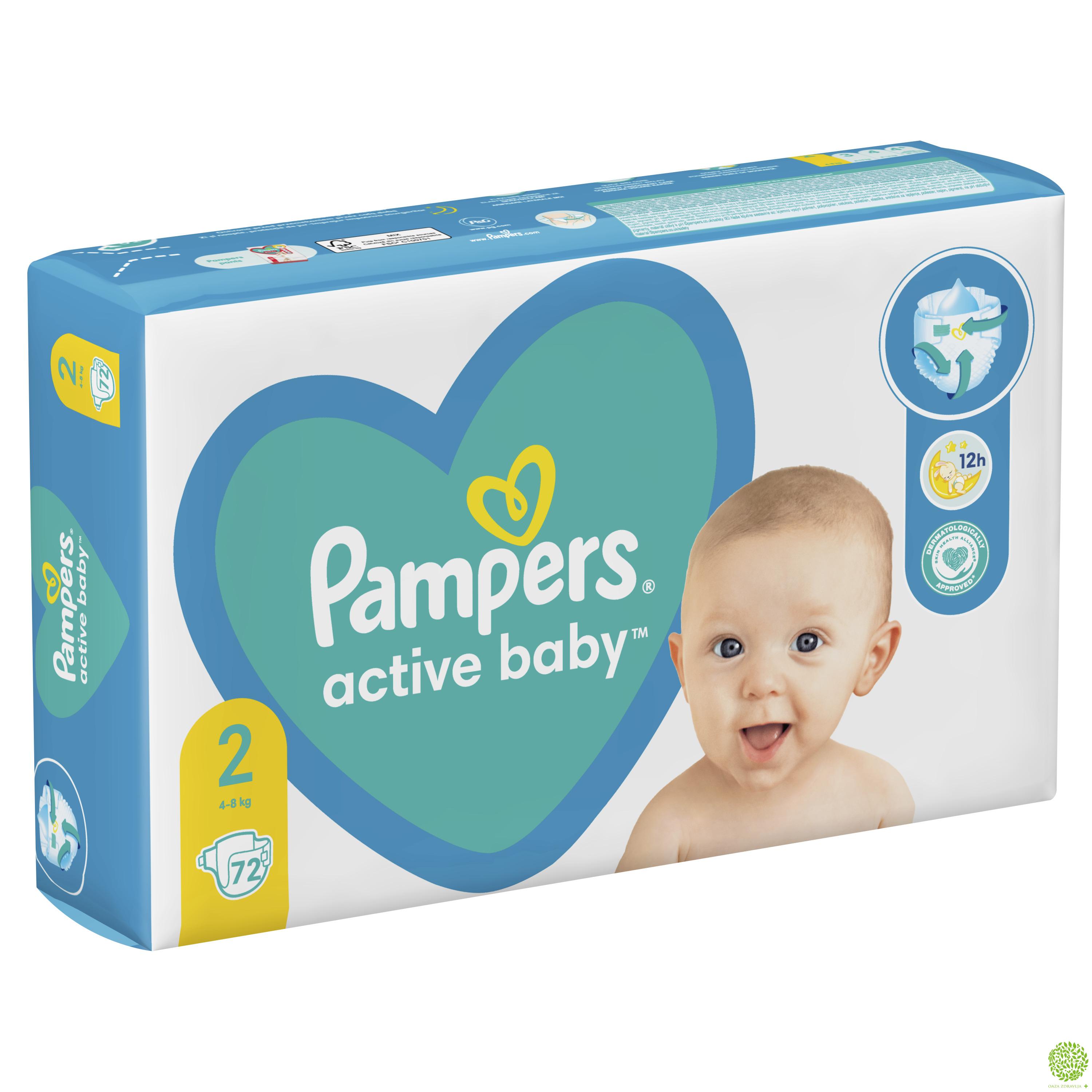 PAMPERS AB VPP PELENE 2 72 kom. 