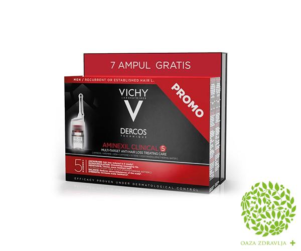 VICHY DERCOS AMINEXIL CLINICAL AMPULE ZA MUŠKARCE 28 kom. 