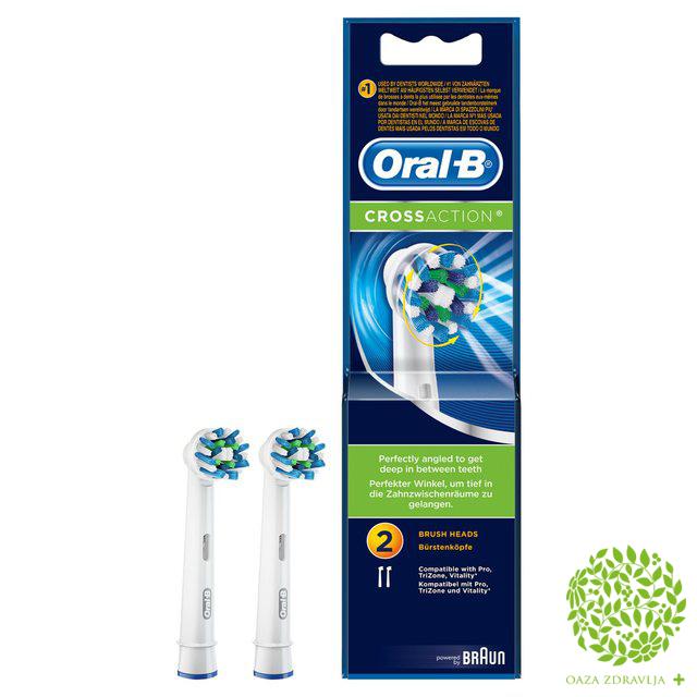ORAL-B GLAVA ZA ELEKTRIČNU ČETKICU CROSSACTION 2 kom.