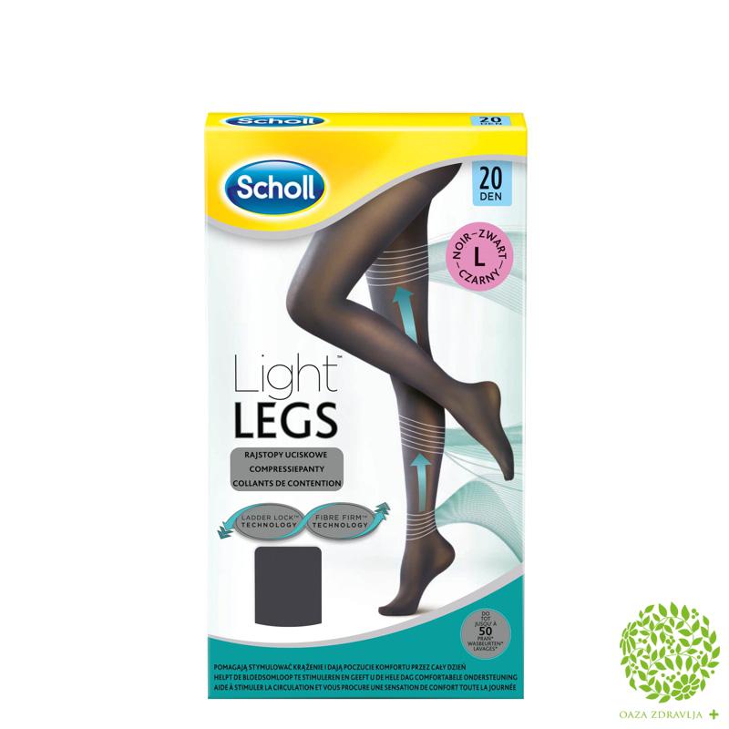 SCHOLL LIGHT LEGS 20 DEN BLACK L 