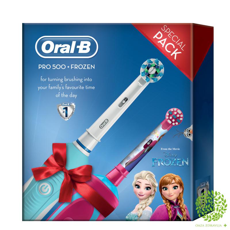 ORAL-B ELEKTRIČNA ČETKICA PRO 500 + KIDS FROZEN