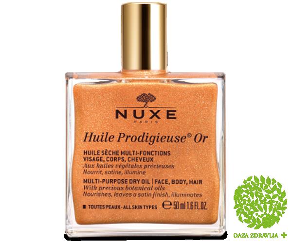 NUXE HUILE PRODIGIEUSE ČAROBNO SUVO ULJE SA ZLATNIM SJAJEM 50ml