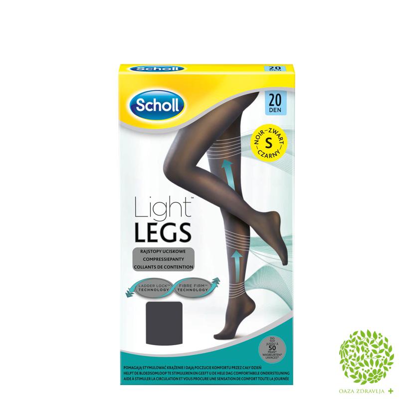 SCHOLL LIGHT LEGS 20 DEN BLACK S 