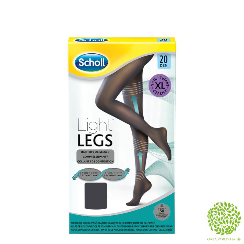 SCHOLL LIGHT LEGS 20 DEN BLACK XL