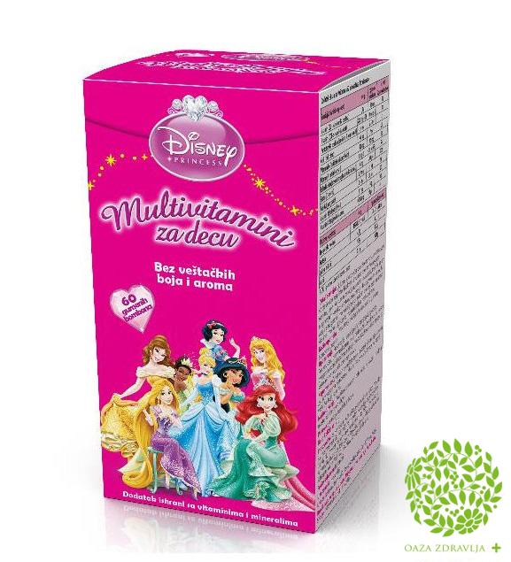 DISNEY PRINCESS MULTIVITAMINSKE BOMBONE