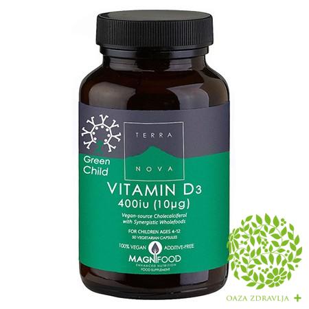 TERRA NOVA GREEN CHILD D3 kapsule 50x400IJ