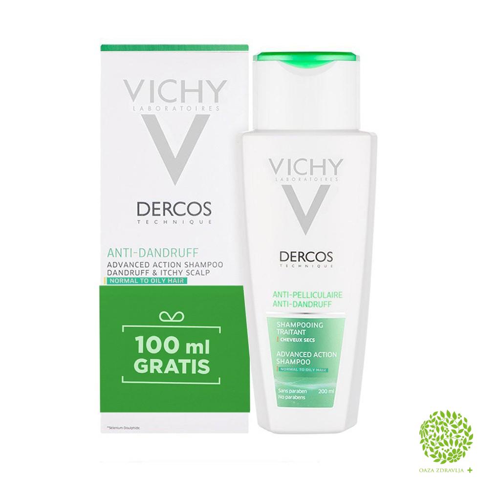 VICHY DERCOS ŠAMPON PROTIV PERUTI za normalnu ili masnu kosu - PROMO 400ml 