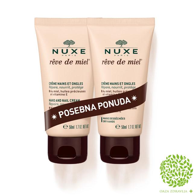 NUXE REVE DE MIEL KREMA ZA RUKE I NOKTE 2X50ML