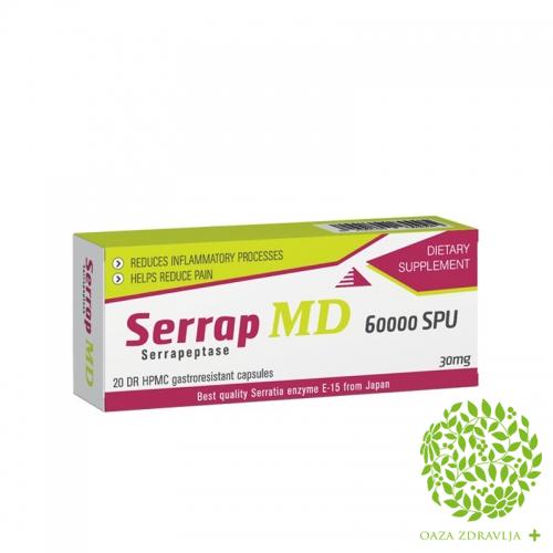 SERRAP MD FORTE CPS 10X120000 
