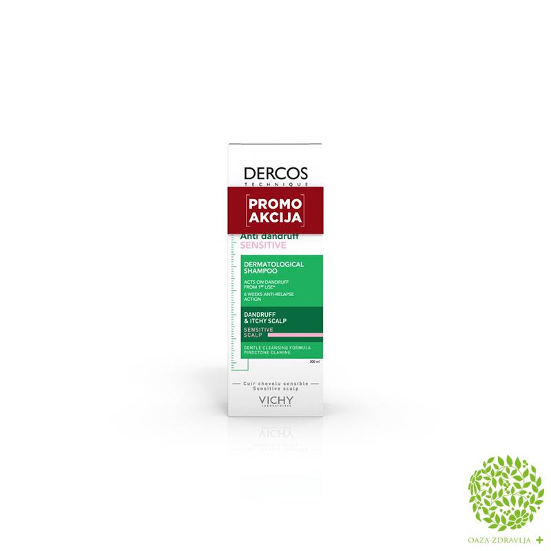 VICHY ŠAMPON PROTIV PERUTI za osetljivo vlasište 200ml PROMO