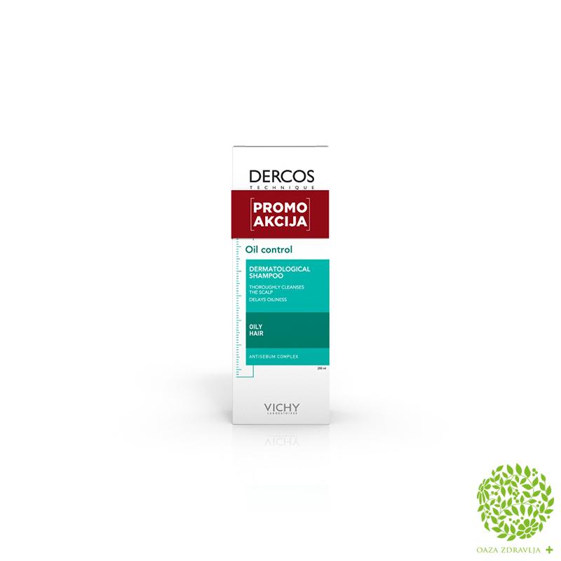 VICHY DERCOS ŠAMPON ZA REGULACIJU SEBUMA PROMO 20% 200ml
