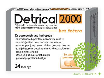 DETRICAL 2000 LOZENGE POMORANDŽA 24 KOM