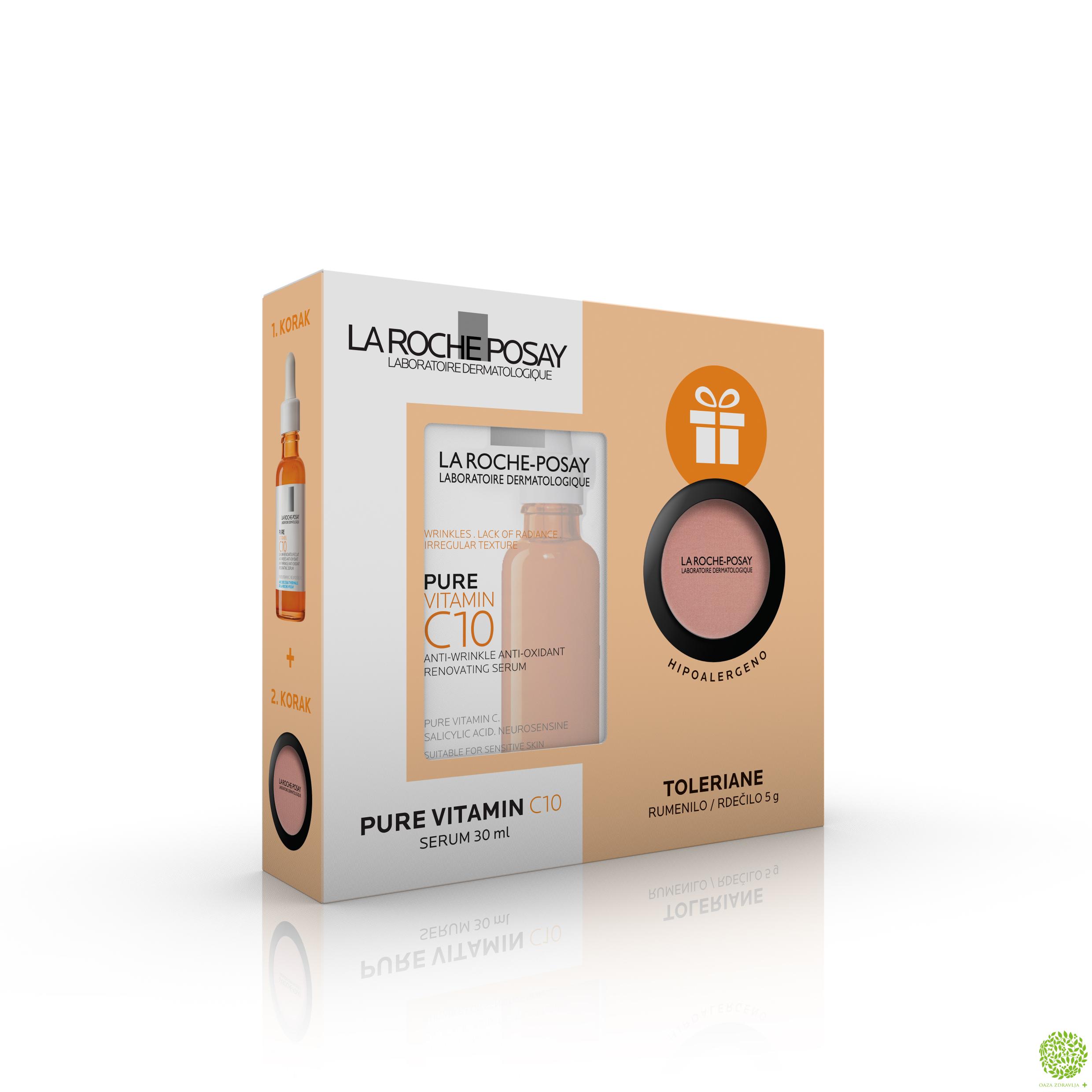 LA ROCHE POSAY VITAMIN C10 SERUM 30ML + TOLERIANE RUMENILO GRATIS