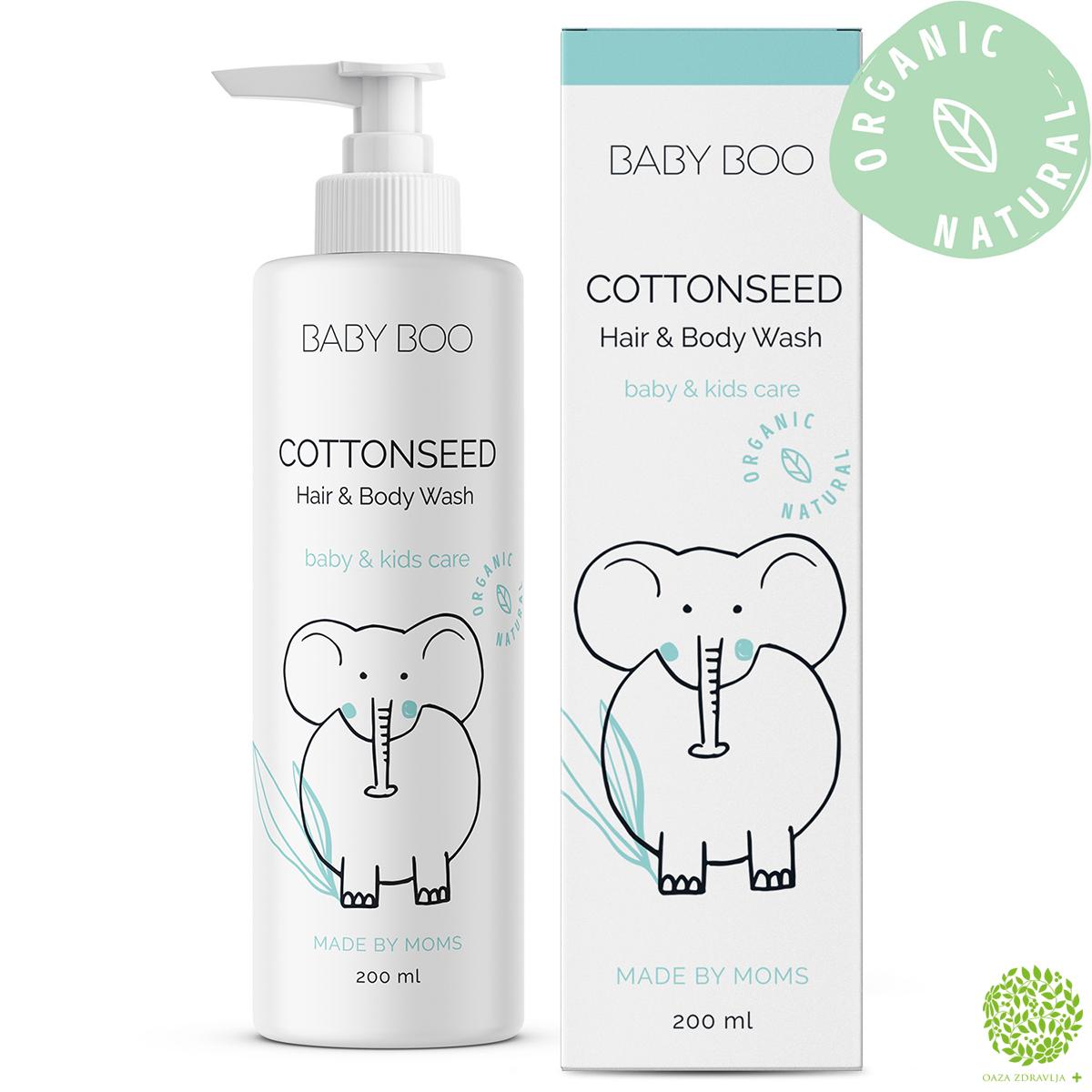 BABY BOO COTTONSEED HAIR&BODY WASH 200ml 