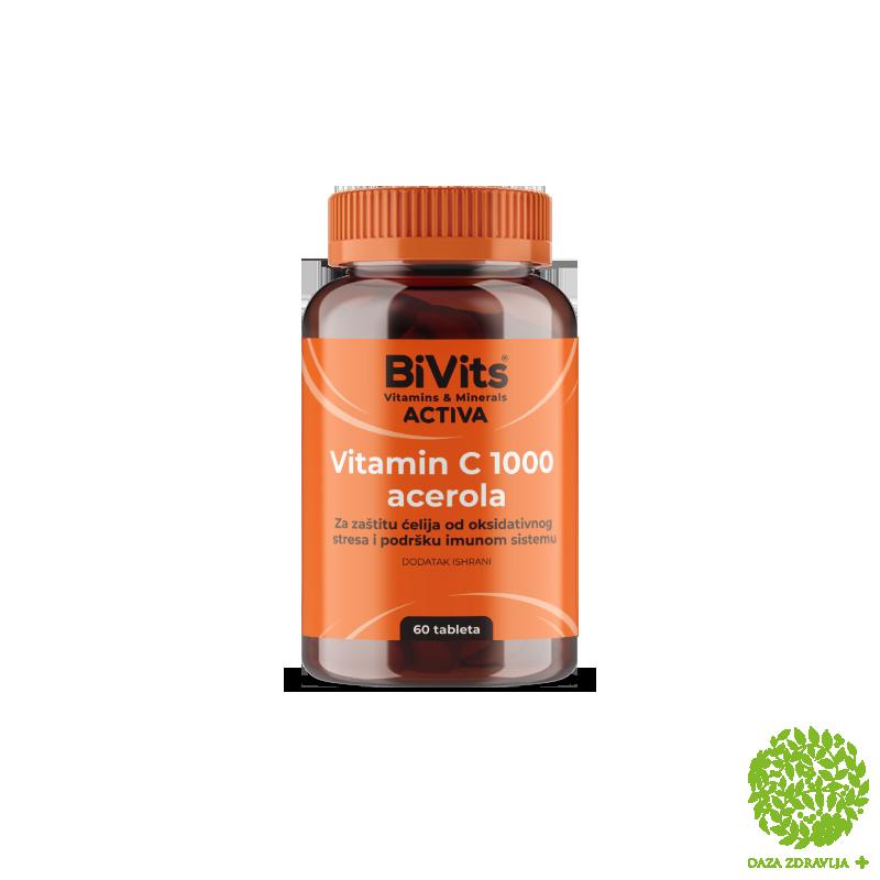 BIVITS ACTIVA VITAMIN C 1000 ACEROLA 60 tableta 