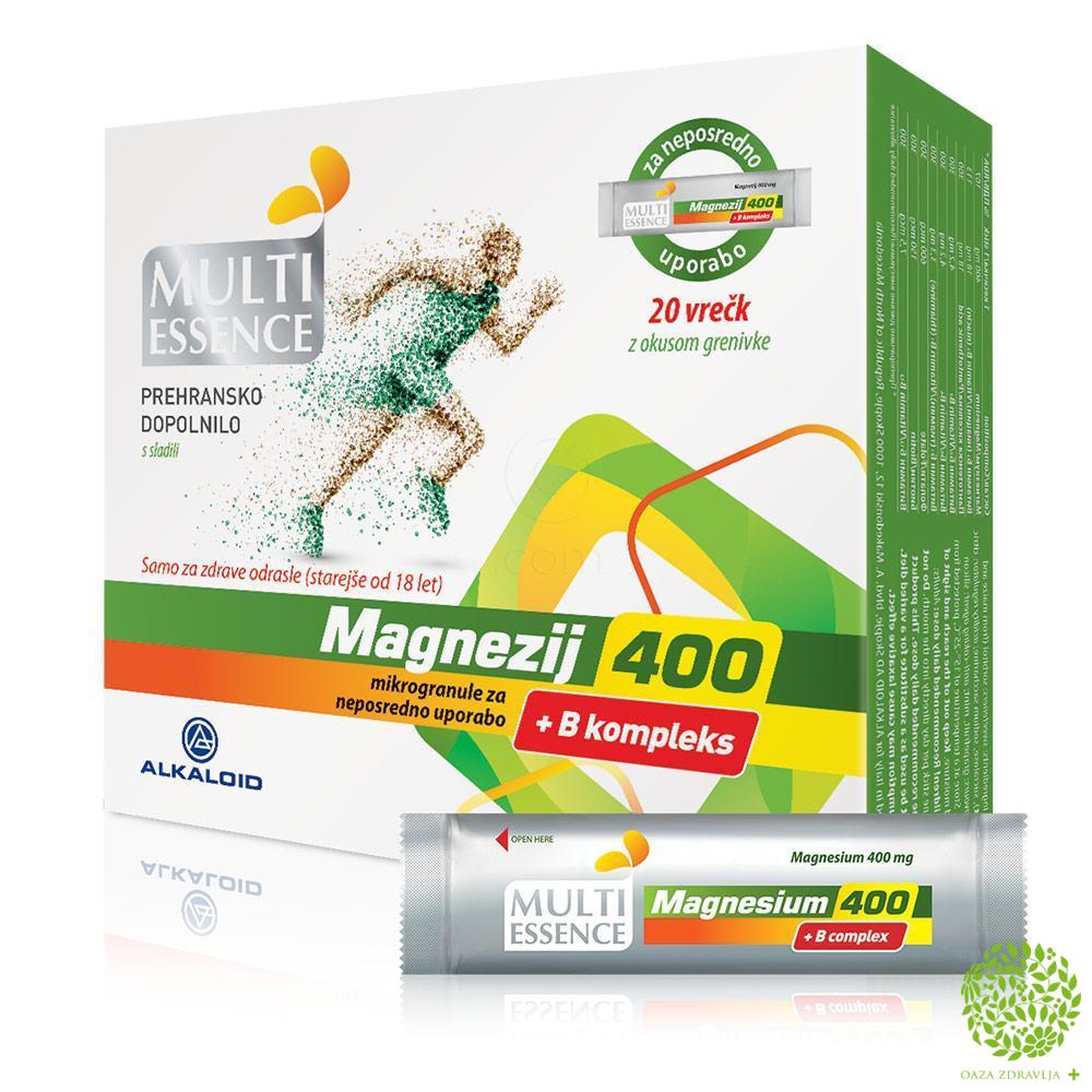MAGNEZIJUM 400 + B KOMPLEKS granule MULTI ESSENCE 