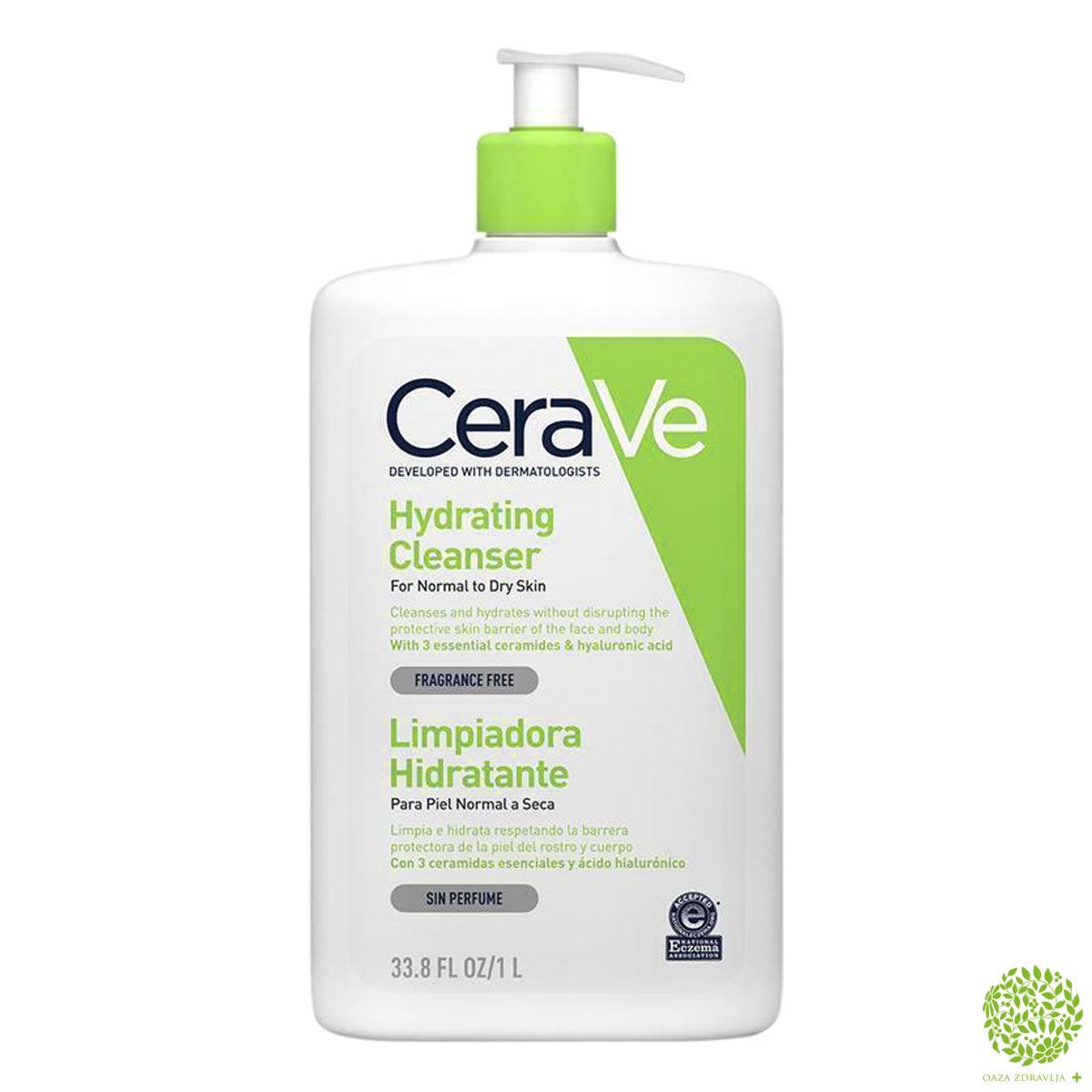 CERAVE HIDRANTNA EMULZIJA ZA ČIŠĆENJE ZA NORMALNU DO SUVU KOŽU 1000ML 
