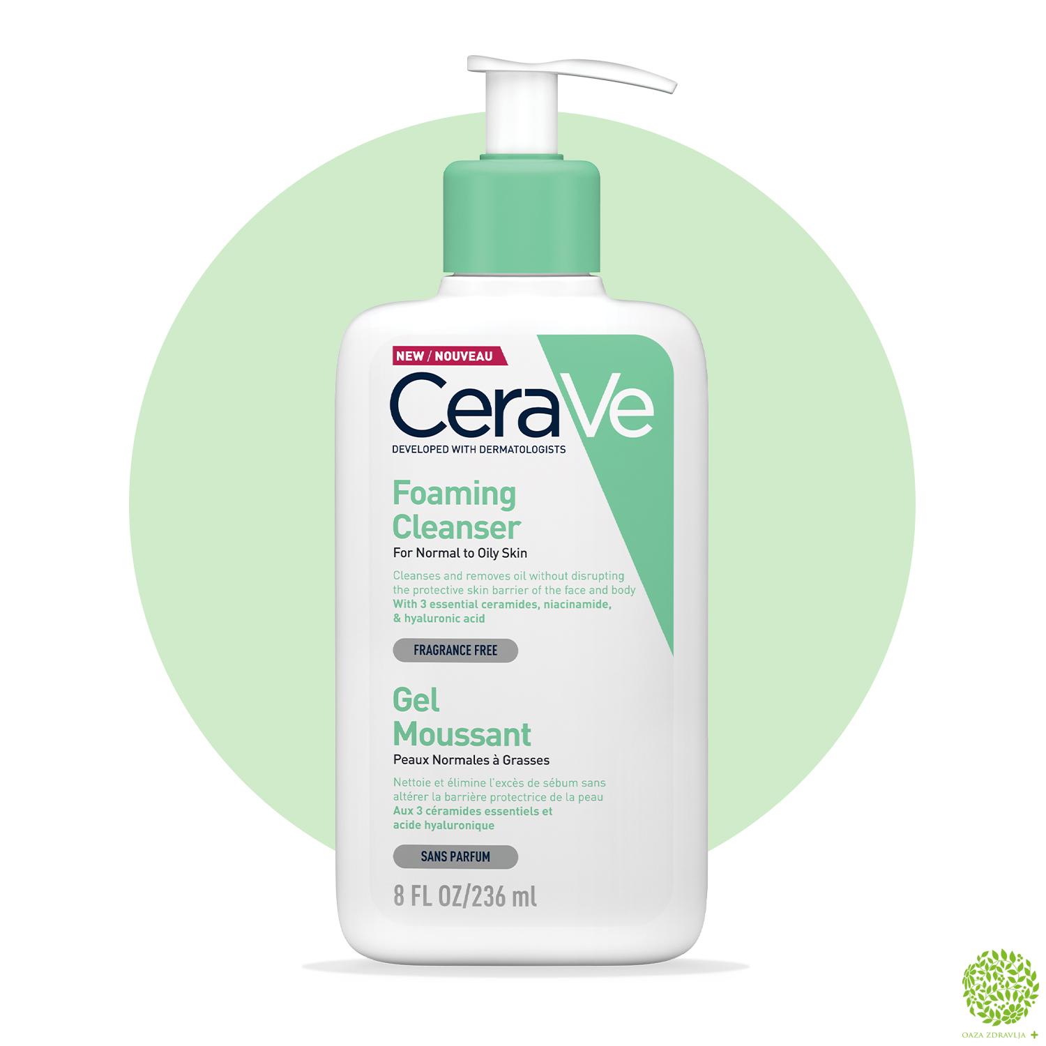 CERAVE PENA ZA ČIŠĆENJE ZA NORMALNU I MASNU KOŽU 236ML 