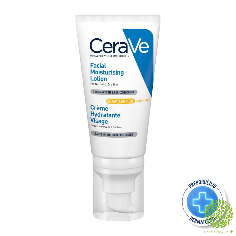 CERAVE AM HIDRATANTNI LOSION ZA LICE SPF50 52ml 