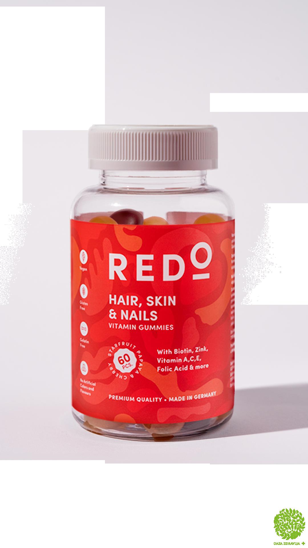 REDO HAIR SKIN&NAILS VITAMIN GUMMIES A60 