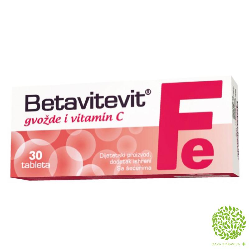 Betavitevit Fe Vitamin C 30 Tableta Oaza Zdravlja