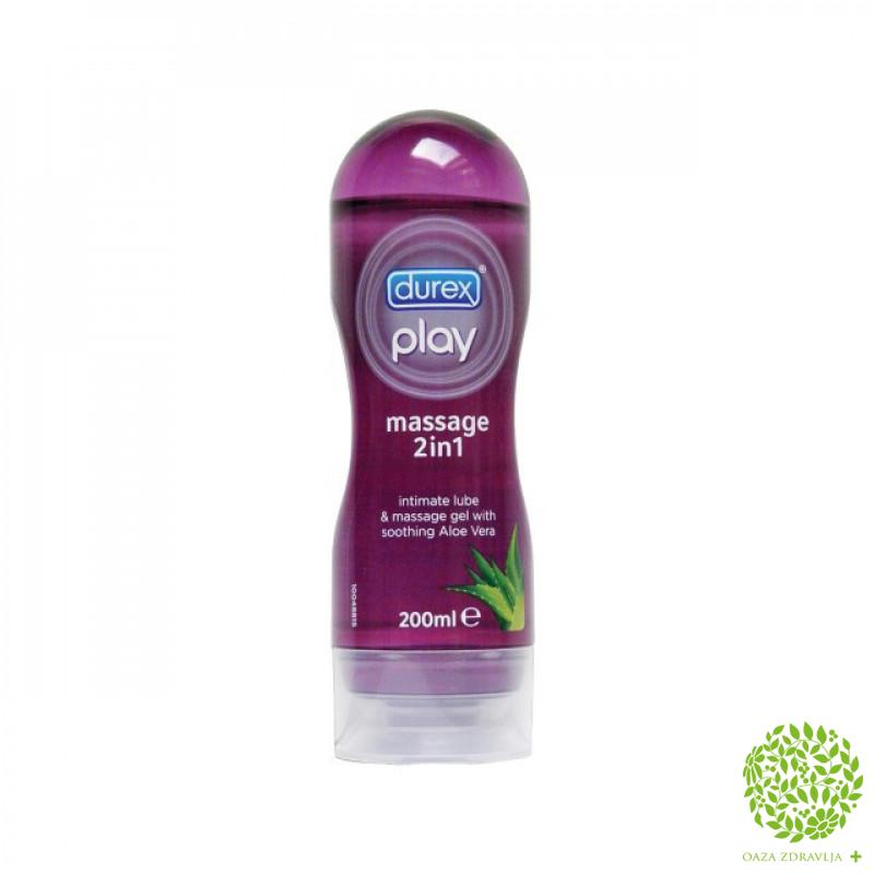 Durex Lubrikant 2in1 Massage Gel 200ml Oaza Zdravlja