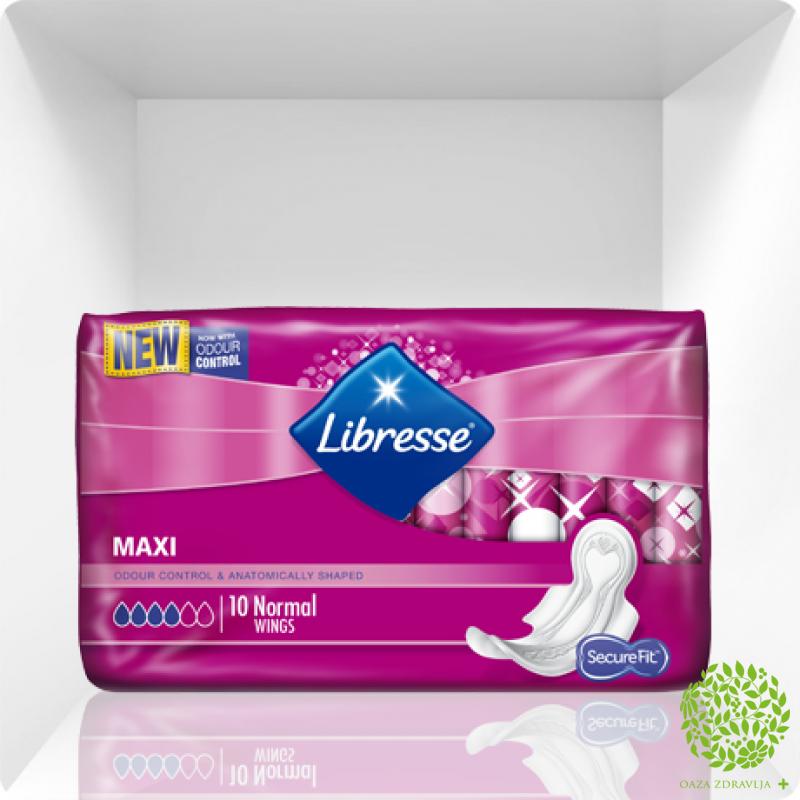Ulosci Libresse Maxi Normal 10 Kom Oaza Zdravlja